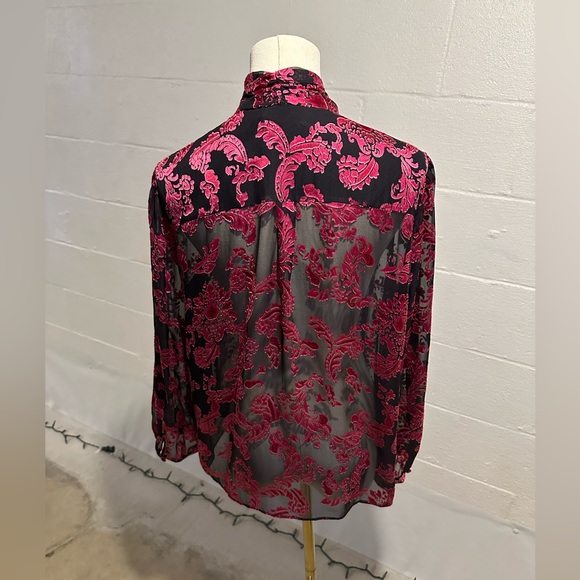 Alice + Olivia Sheer Blouse - Picture 3 of 10